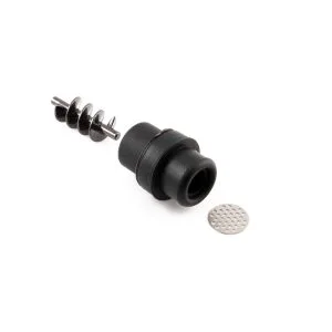 Inserto G Pen Elite II desmontado com espiral, silicone e tela
