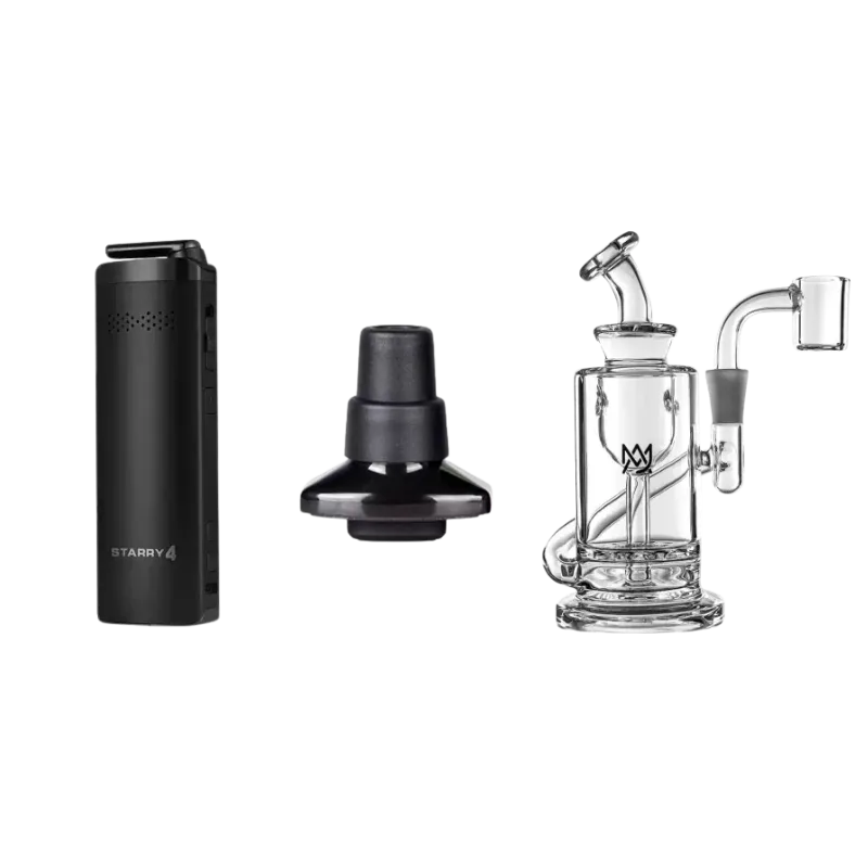 XVAPE Kit Starry 4 + Adaptador Bubbler + Mini Rig Ursa - Cabana do Vape