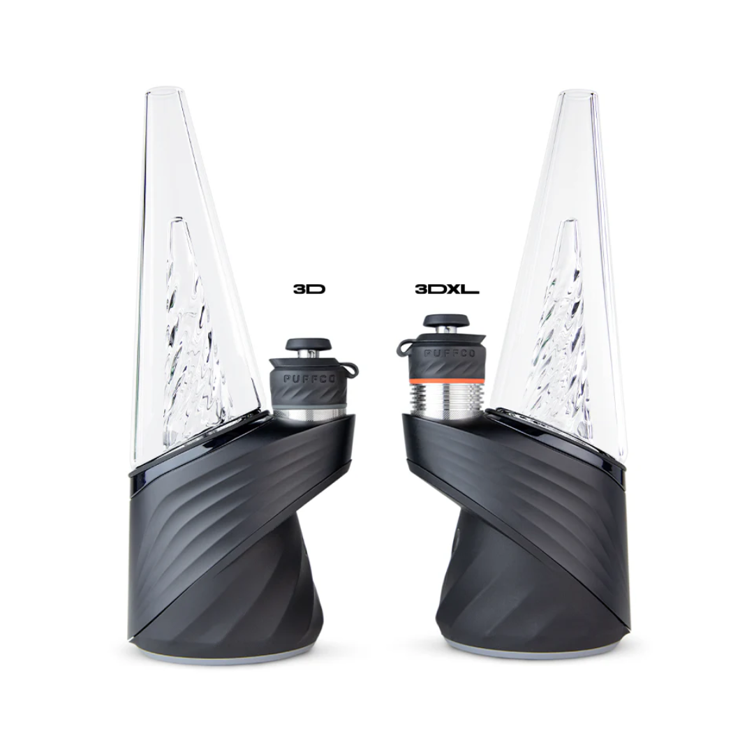 Comparação entre Puffco Peak Pro com câmara 3D e 3DXL