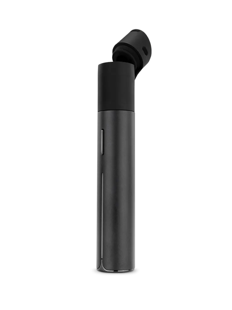Puffco Pivot Onyx em vista diagonal