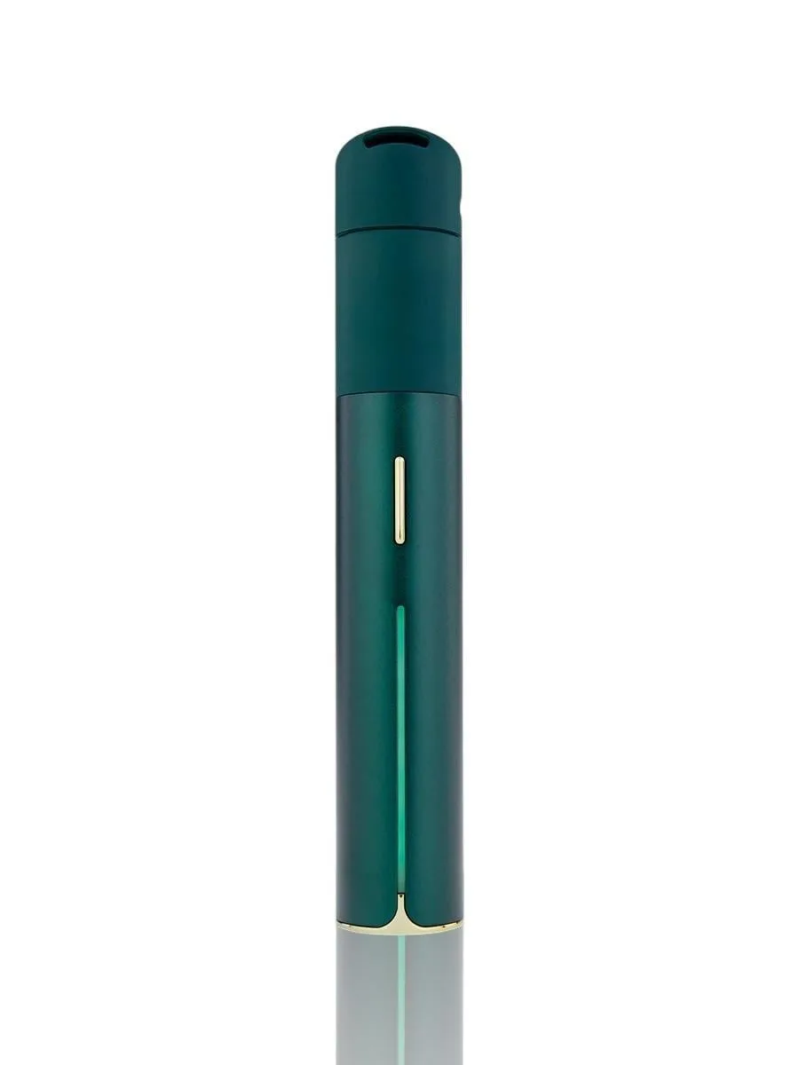 Puffco Pivot Pine verde em vista frontal