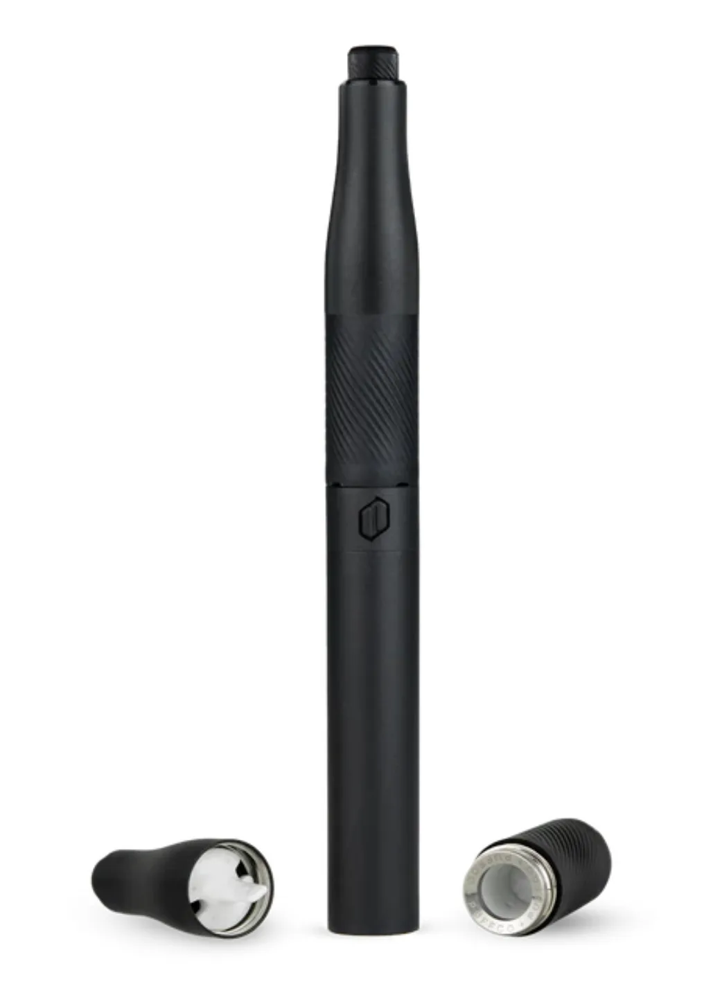Puffco Plus Onyx com câmara e bocal desmontados
