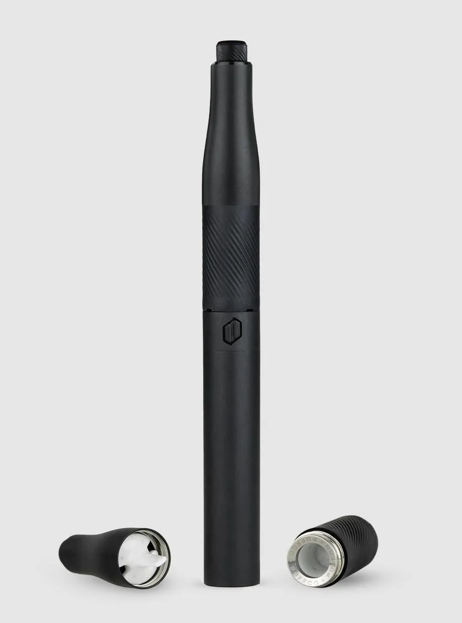 Puffco Plus Onyx montado em vista frontal