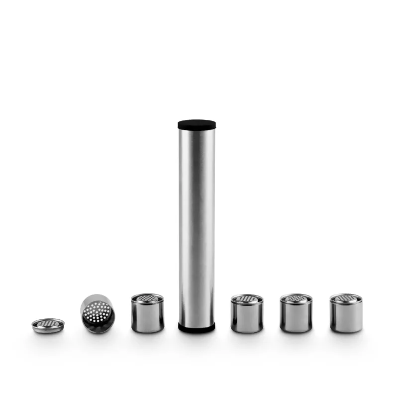 Cápsulas dosadoras XVAPE abertas com tampas perfuradas